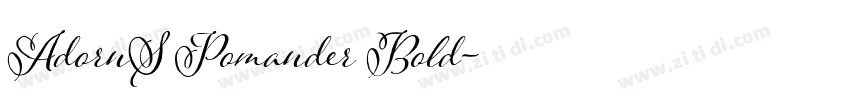 AdornS Pomander Bold字体转换